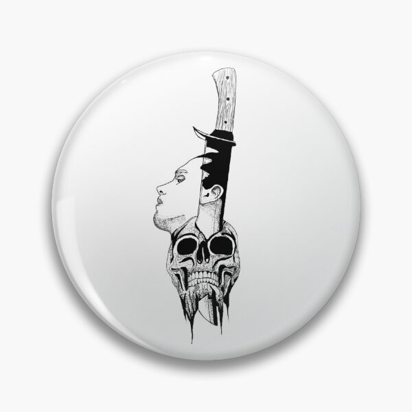 Item preview, man and skull designed and sold by Fernanda Sampaio.
