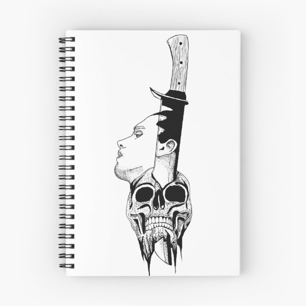 Item preview, man and skull designed and sold by Fernanda Sampaio.