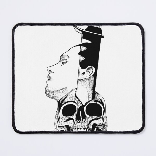 Item preview, man and skull designed and sold by Fernanda Sampaio.