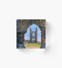 Abbey Ruins at St Andrews Acrylic Block