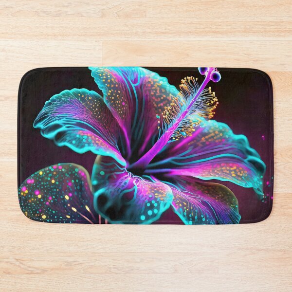 Item preview, Electric Neon Hibiscus Flower designed and sold by JohnXD247.