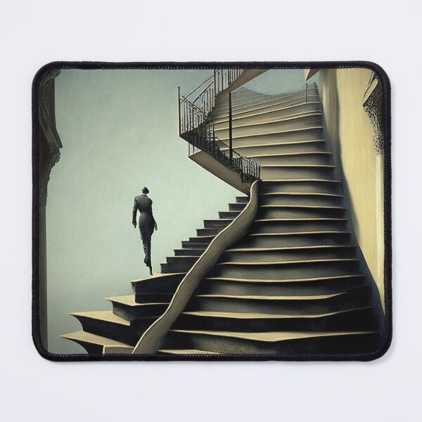 Item preview, [AI Art] Stairways, inspired by the works of a surrealist master designed and sold by Sissle.