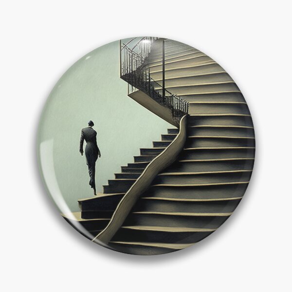 Item preview, [AI Art] Stairways, inspired by the works of a surrealist master designed and sold by Sissle.