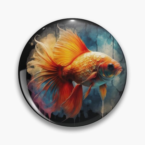 Item preview, Glow of Aquatic Beauty: Golden Fish designed and sold by FreshArtFusion.