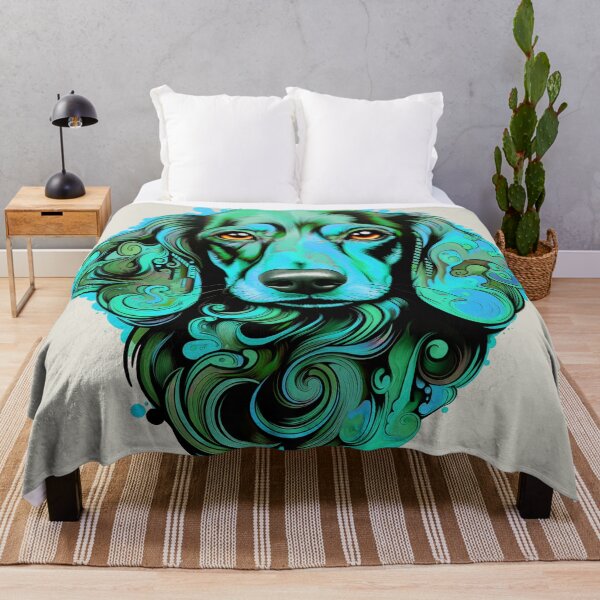 Item preview, Dachshund - Green Tones Watercolor designed and sold by wotsthis.