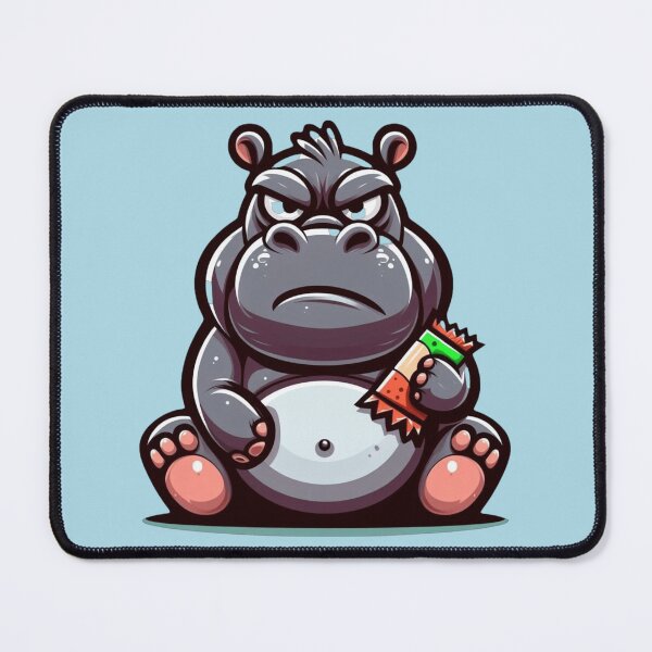 Item preview, Hangry Hippo designed and sold by HeadTurningArt.