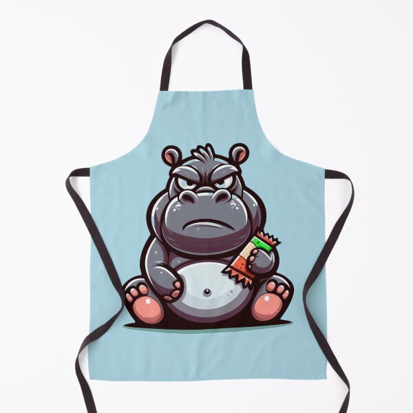 Item preview, Hangry Hippo designed and sold by HeadTurningArt.