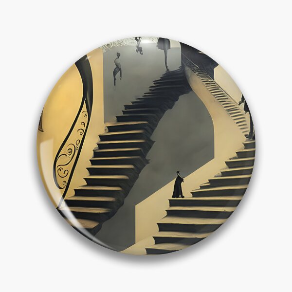Item preview, [AI Art] Stairways, inspired by the works of a surrealist master designed and sold by Sissle.