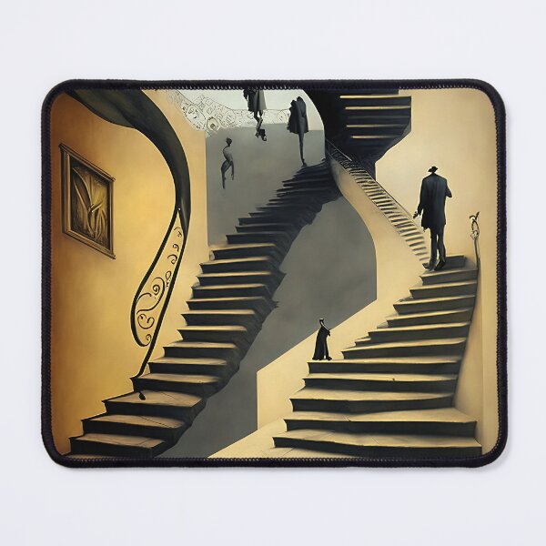 Item preview, [AI Art] Stairways, inspired by the works of a surrealist master designed and sold by Sissle.