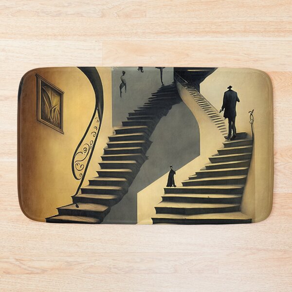 Item preview, [AI Art] Stairways, inspired by the works of a surrealist master designed and sold by Sissle.