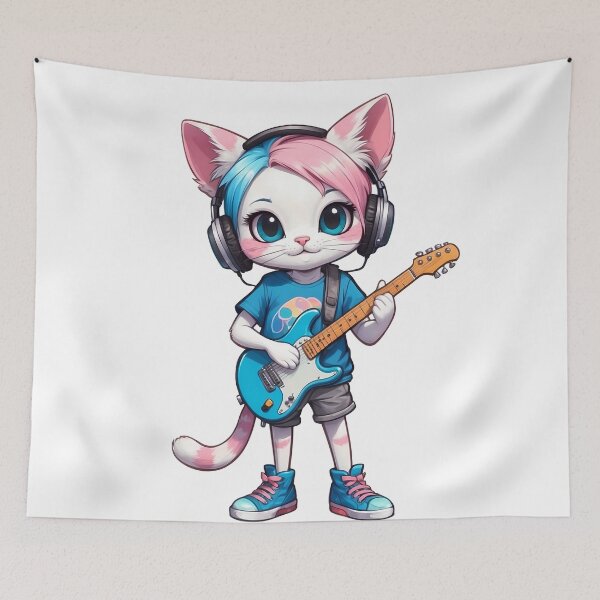 Item preview, World cat day playing the guitar designed and sold by wplamkung.