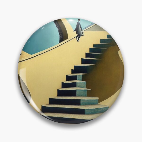 Item preview, [AI Art] Stairways, inspired by the works of a surrealist master designed and sold by Sissle.