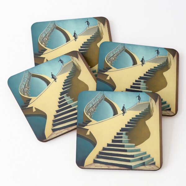 Item preview, [AI Art] Stairways, inspired by the works of a surrealist master designed and sold by Sissle.