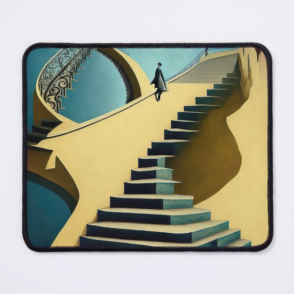 Item preview, [AI Art] Stairways, inspired by the works of a surrealist master designed and sold by Sissle.