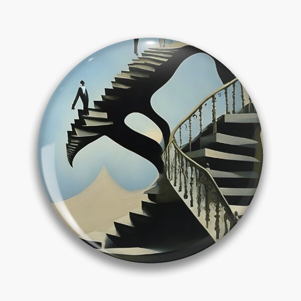 Item preview, [AI Art] Stairways, inspired by the works of a surrealist master designed and sold by Sissle.