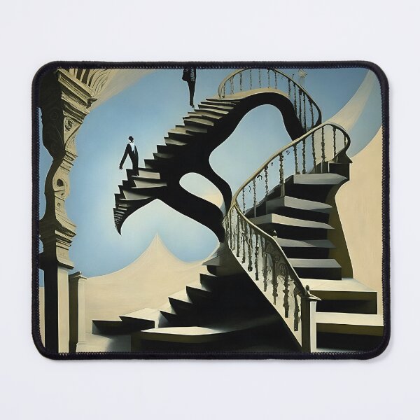 Item preview, [AI Art] Stairways, inspired by the works of a surrealist master designed and sold by Sissle.
