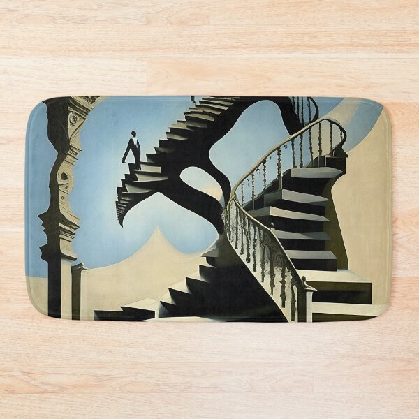 Item preview, [AI Art] Stairways, inspired by the works of a surrealist master designed and sold by Sissle.