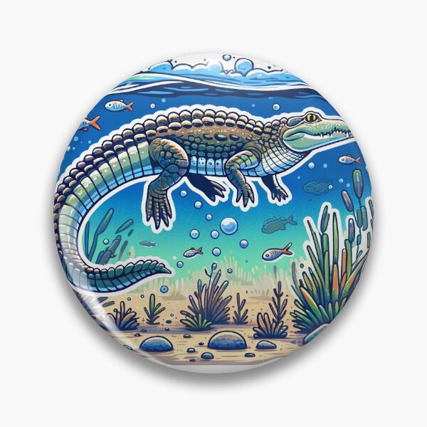 Item preview, Agile Saltwater Crocodile in Estuary designed and sold by TRex-Landscapes.