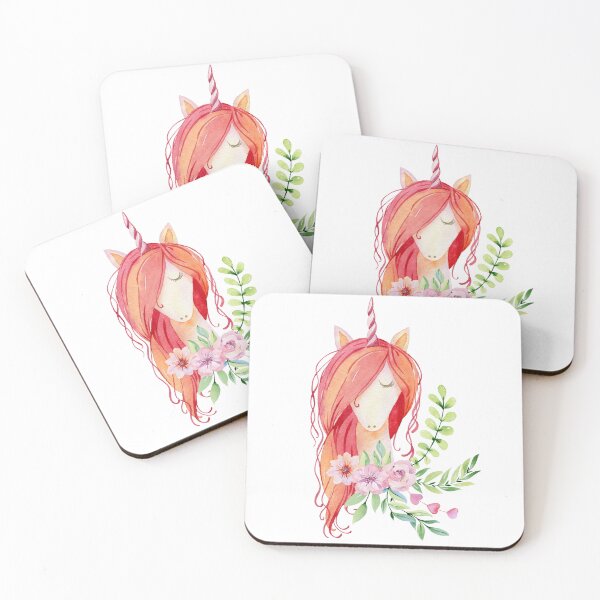 Artikelvorschau, Watercolor unicorn entworfen und verkauft von tapilipa.