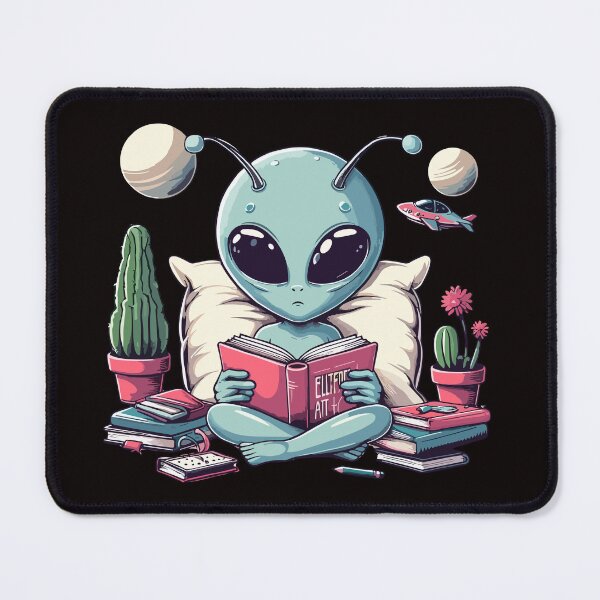 Item preview, An alien is reading a book designed and sold by gittuska11.