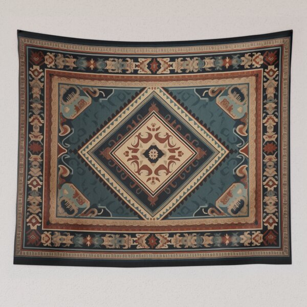Item preview, Vintage Antique Tradition Carpet designed and sold by GrinGalore.