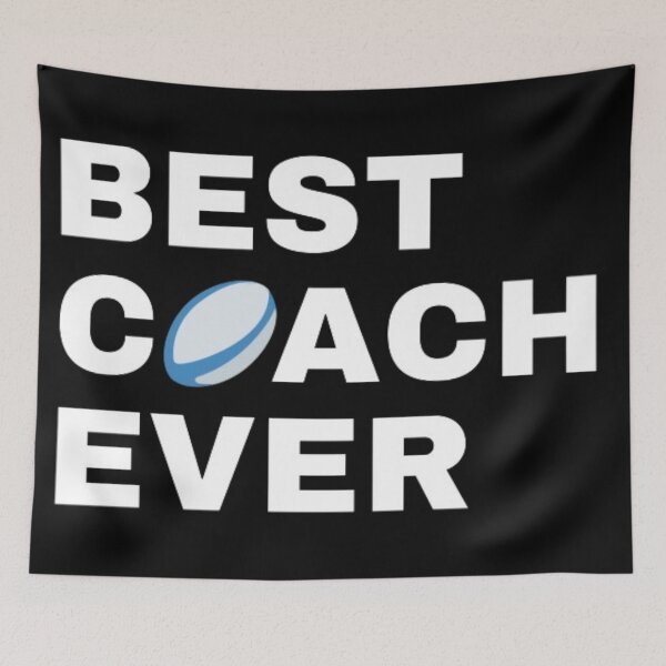 Item preview, Best Coach Ever Rugby - White designed and sold by GymWearDepot.