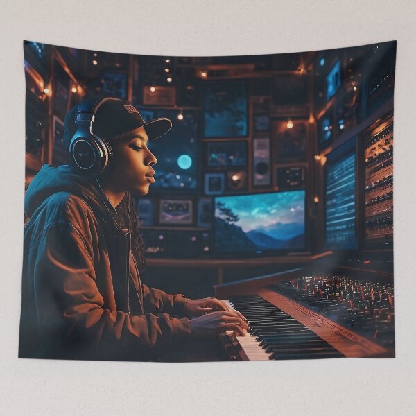 Item preview, LoFi Ambient HipHop Nocturnal | Nocturnal beats in art form designed and sold by ambient-player.