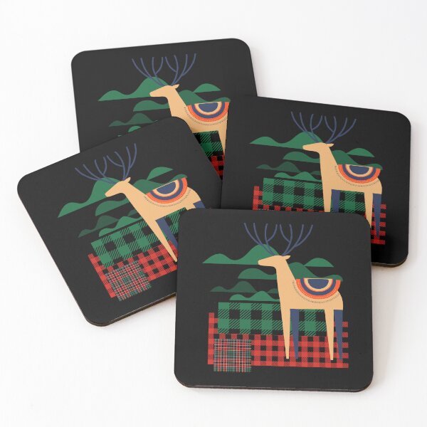Item preview, Magical Christmas - Christmas Plaid and Deer | Merry Christmas - getting closer and closer to the holiday - family time designed and sold by Erry-ewell.