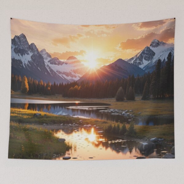 Artikelvorschau, 001 Enchanting Sunset in the Forest entworfen und verkauft von Alexis Art Collection.