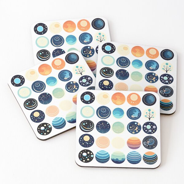 Item preview, Colorful cosmic planets designed and sold by yumi86.