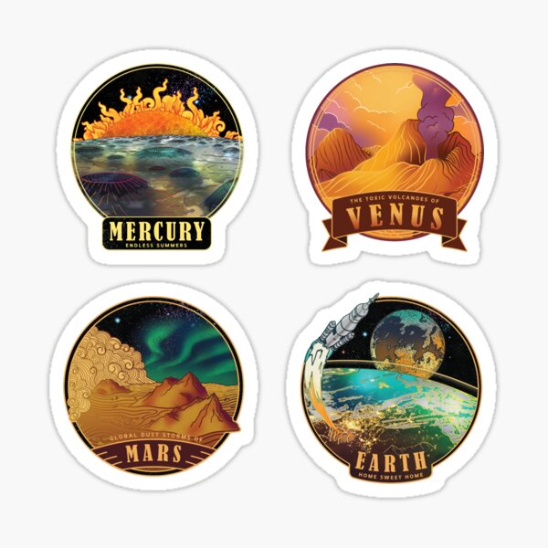 Venus: Toxic Volcanoes Sticker