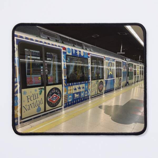Item preview, Christmas Madrid metro train arrival designed and sold by Ponted.