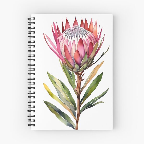 Item preview, Protea Flower Watercolor designed and sold by IzzettDigital.