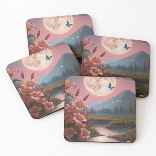 Item preview, 001 Pink Lily Valley designed and sold by Alexis Art Collection.