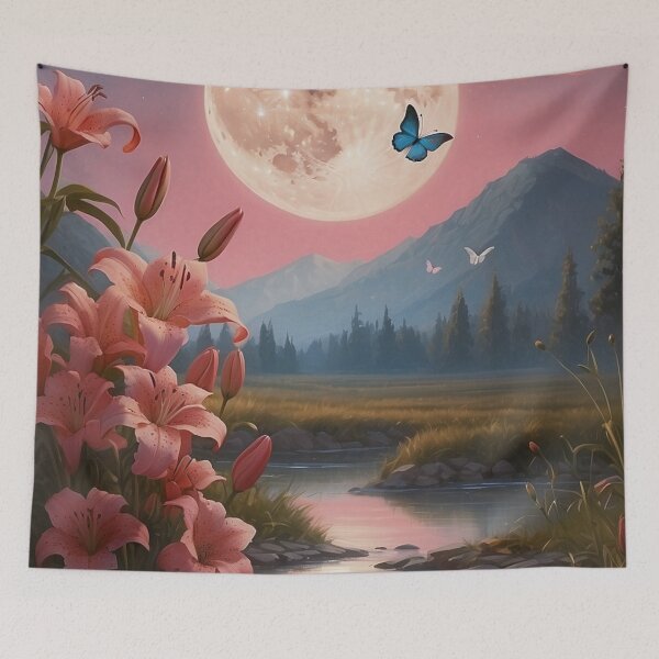 Item preview, 001 Pink Lily Valley designed and sold by Alexis Art Collection.