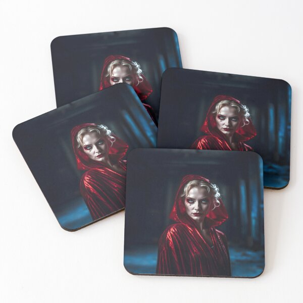Item preview, Mystique in Crimson - Intense Gaze Hooded Cloak Design designed and sold by RevGens.