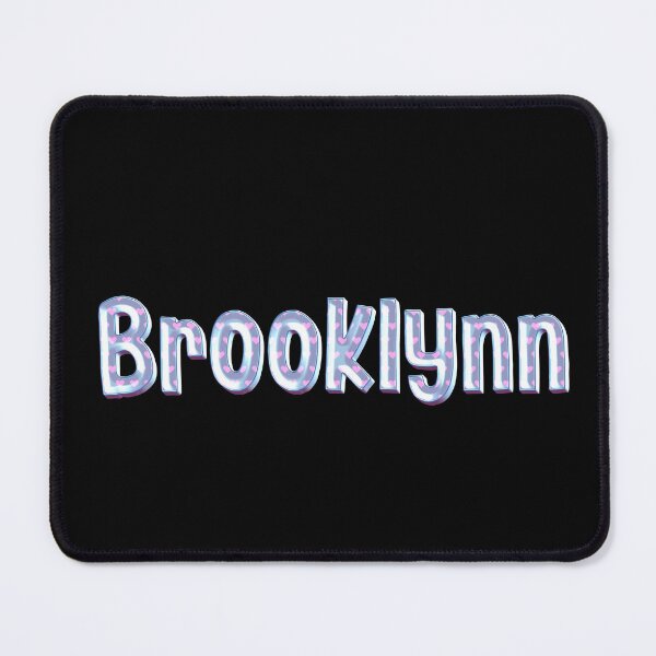 Item preview, Blue Love Brooklynn Name Label (Black) designed and sold by NormadWorld.