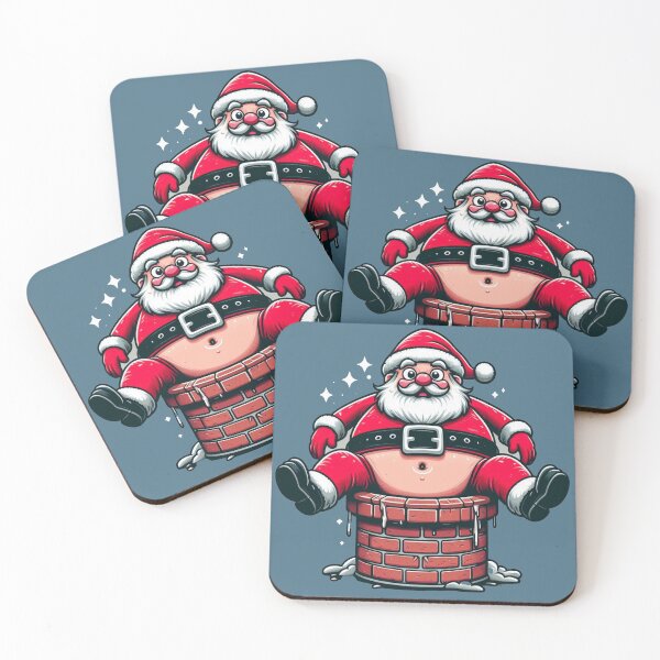 Item preview, Santa Claus in the chimney designed and sold by RekiStyle.