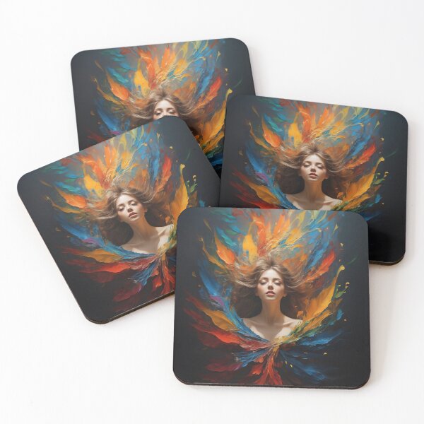 Item preview, Meditative Muse with Feathered Hair designed and sold by RevGens.