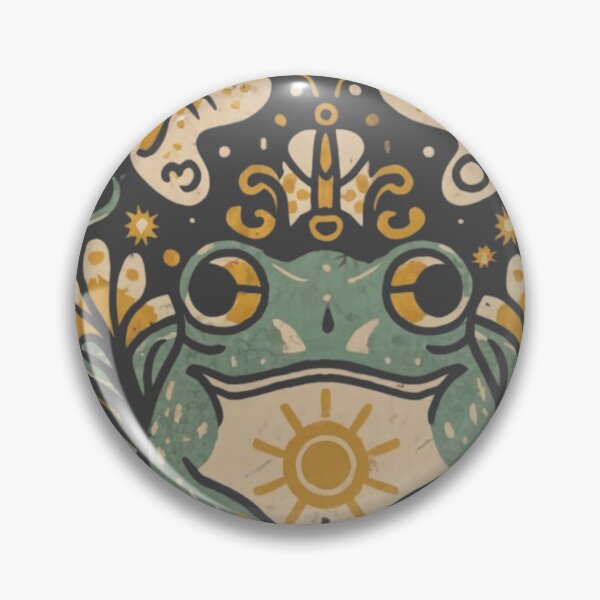 Item preview, Vintage Cottagecore Frog Butterfly Aesthetic designed and sold by MeadowLoom.