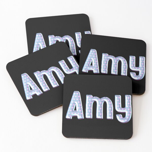 Item preview, Blue Love Amy Name Label (Black) designed and sold by NormadWorld.