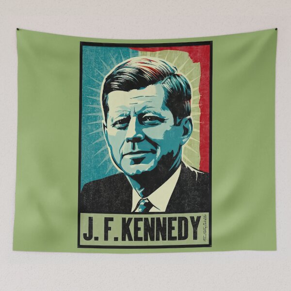 Item preview, J. F. Kennedy, Famous historical figures, high-quality poster designed and sold by emaga.