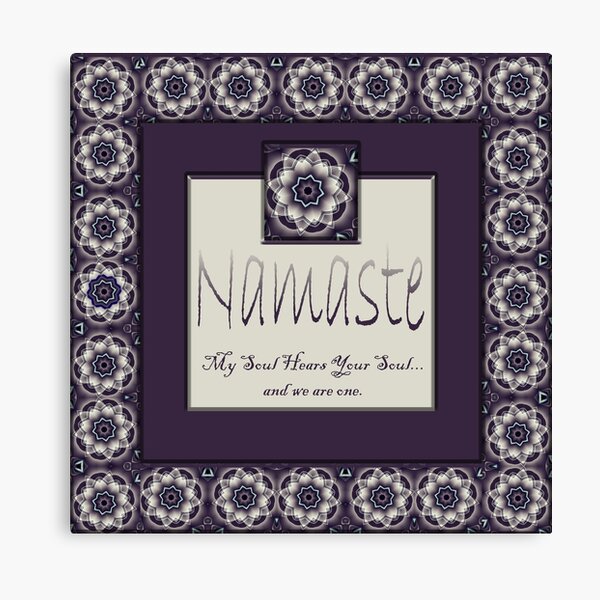 Namaste Canvas Print