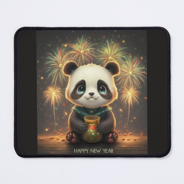 Item preview, Happy New Year Panda, Cute Holiday Panda designed and sold by Krieghorn.