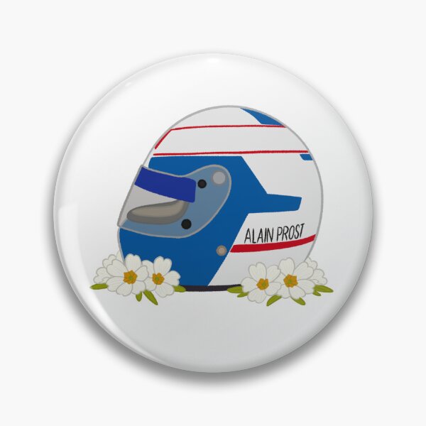 Item preview, Alain Prost 1985 Helmet With Flowers designed and sold by OriDraws.