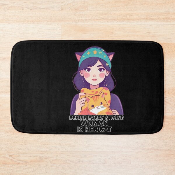Item preview, Behind Every Strong Woman is Her Cat designed and sold by 5lav.