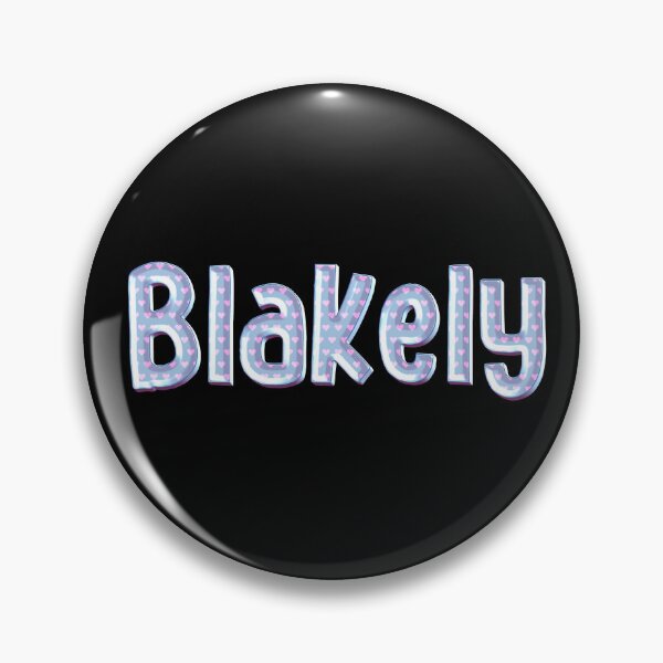Item preview, Blue Love Blakely Name Label (Black) designed and sold by NormadWorld.