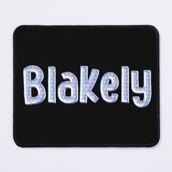 Item preview, Blue Love Blakely Name Label (Black) designed and sold by NormadWorld.