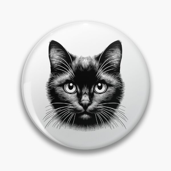 Item preview, The Enigmatic Stare of the Black Cat designed and sold by autrouvetout.