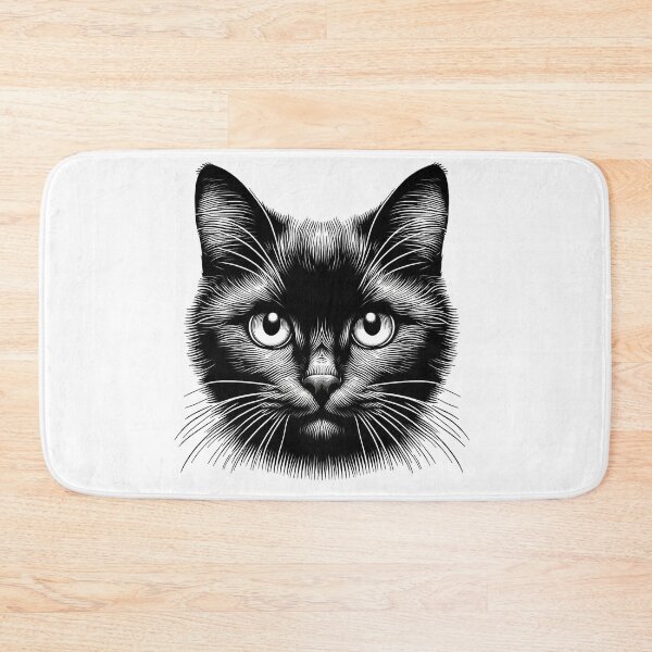 Item preview, The Enigmatic Stare of the Black Cat designed and sold by autrouvetout.
